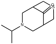 7-(1-Methylethyl)-3-thia-7-azabicyclo[3.3.1]nonan-9-one Struktur