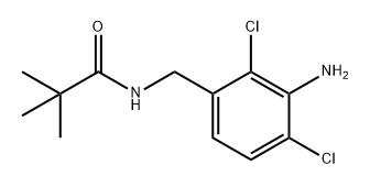 Propanamide, N-[(3-amino-2,4-dichlorophenyl)methyl]-2,2-dimethyl- Struktur