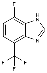 4-Fluoro-7-(trifluoromethyl)-1H-benzimidazole Struktur