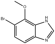 5-Bromo-4-methoxy-1H-benzimidazole Struktur