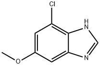 1H-Benzimidazole, 7-chloro-5-methoxy- Struktur