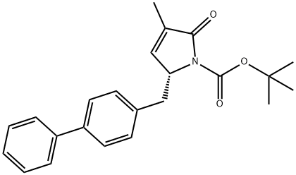 1H-Pyrrole-1-carboxylic acid, 5-([1,1'-biphenyl]-4-ylmethyl)-2,5-dihydro-3-methyl-2-oxo-, 1,1-dimethylethyl ester, (5R)-