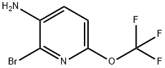 3-Pyridinamine, 2-bromo-6-(trifluoromethoxy)- Struktur