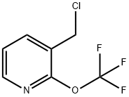 Pyridine, 3-(chloromethyl)-2-(trifluoromethoxy)- Struktur