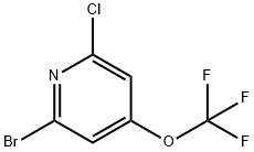 2-Bromo-6-chloro-4-(trifluoromethoxy)pyridine Struktur