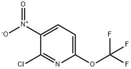 Pyridine, 2-chloro-3-nitro-6-(trifluoromethoxy)- Struktur