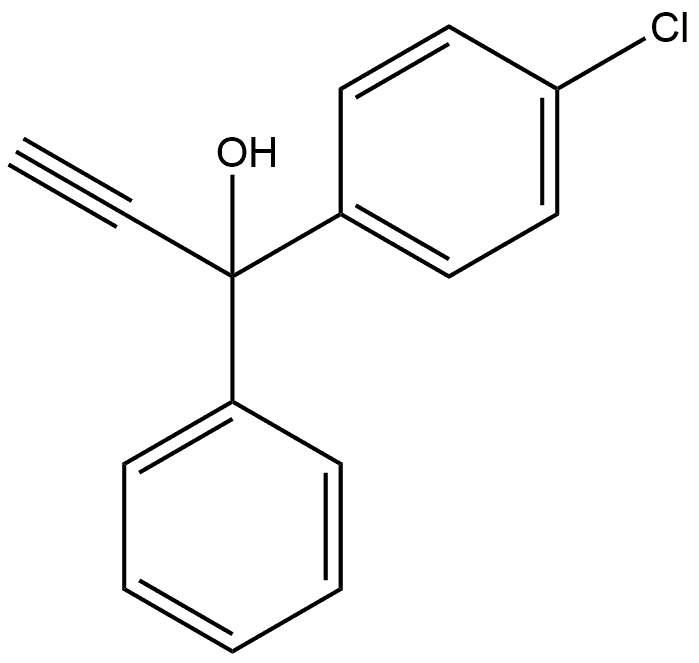 Benzenemethanol, 4-chloro-α-ethynyl-α-phenyl- Struktur