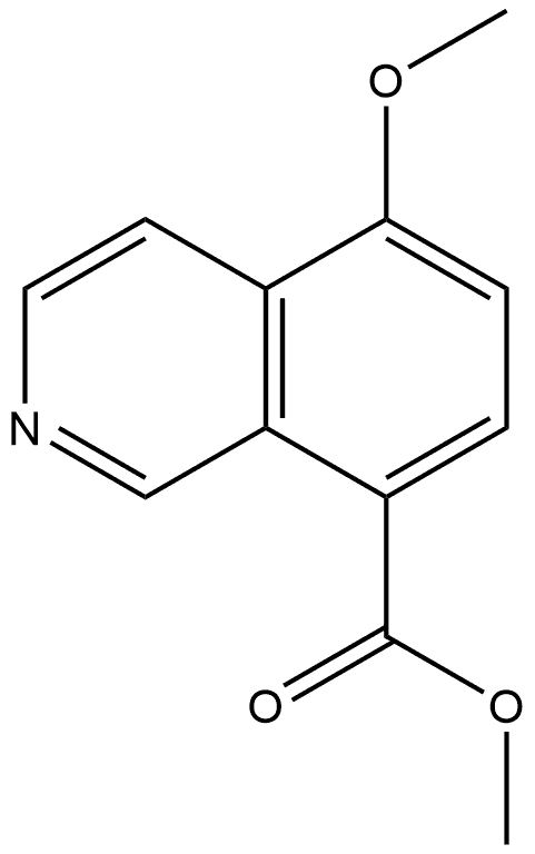 Methyl 5-methoxy-8-isoquinolinecarboxylate Struktur