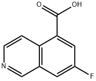 5-Isoquinolinecarboxylic acid, 7-fluoro- Struktur