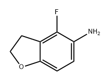 5-Benzofuranamine, 4-fluoro-2,3-dihydro- Struktur