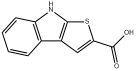 8H-Thieno[2,3-b]indole-2-carboxylic acid Struktur