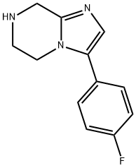 3-(4-Fluorophenyl)-5,6,7,8-tetrahydroimidazo[1,2-a]pyrazine Struktur