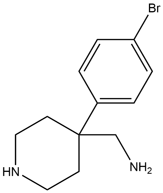 4-(4-Bromophenyl)-4-piperidinemethanamine Struktur