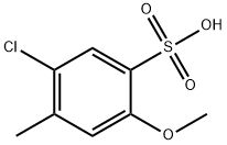 Benzenesulfonic acid, 5-chloro-2-methoxy-4-methyl- Struktur