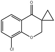 Spiro[4H-1-benzopyran-3(2H),1'-cyclopropan]-4-one, 8-chloro- Struktur