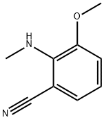 3-Methoxy-2-methylamino-benzonitrile Struktur