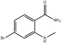 Benzamide, 4-bromo-2-(methylamino)- Struktur