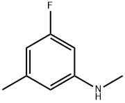 (3-Fluoro-5-methyl-phenyl)-methyl-amine Struktur