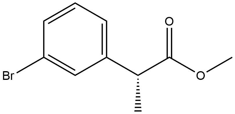 Methyl (αR)-3-bromo-α-methylbenzeneacetate Struktur