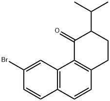 4(1H)-Phenanthrenone, 6-bromo-2,3-dihydro-3-(1-methylethyl)- Struktur