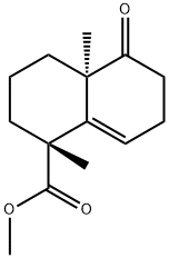 (1R,4aR)-1,4a-dimethyl-5-oxo-3,4,6,7-tetrahydro-2H-naphthalene-1-carboxylic acid methyl ester Struktur