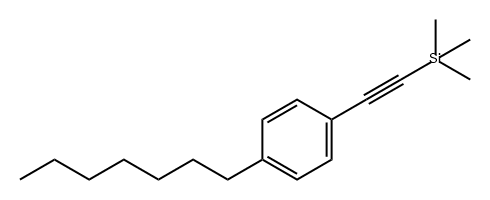 Benzene, 1-heptyl-4-[2-(trimethylsilyl)ethynyl]-