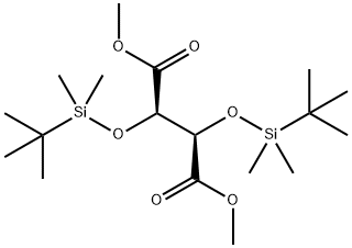 Butanedioic acid, 2,3-bis[[(1,1-dimethylethyl)dimethylsilyl]oxy]-, dimethyl ester, (2R,3R)- (9CI) Struktur