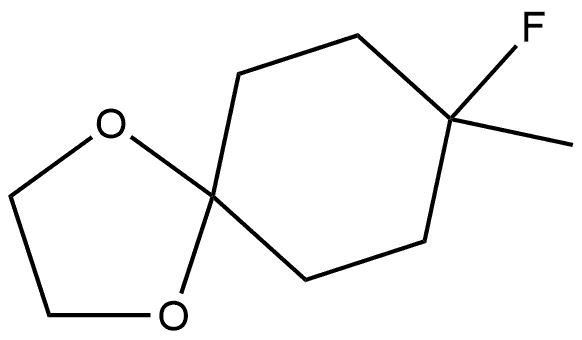 8-Fluoro-8-methyl-1,4-dioxaspiro[4.5]decane Struktur