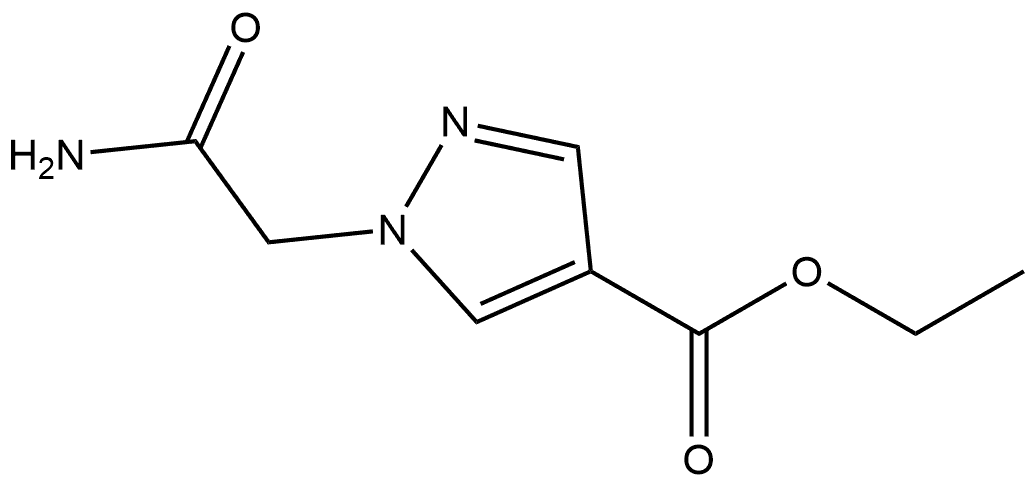 Ethyl 1-(2-amino-2-oxoethyl)-1H-pyrazole-4-carboxylate Struktur