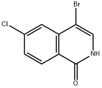 4-Bromo-6-chloroisoquinolin-1(2H)-one Struktur