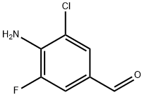 Benzaldehyde, 4-amino-3-chloro-5-fluoro- Struktur