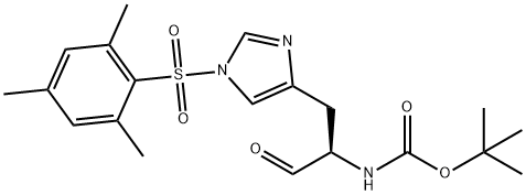 Boc-His(Mts)-aldehyde Struktur