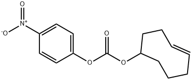 Carbonic acid, (4E)-4-cycloocten-1-yl 4-nitrophenyl ester Struktur