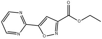 3-Isoxazolecarboxylic acid, 5-(2-pyrimidinyl)-, ethyl ester Struktur