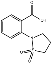 Benzoic acid, 2-(1,1-dioxido-2-isothiazolidinyl)- Struktur