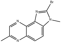 3H-Imidazo[4,5-f]quinoxaline, 2-bromo-3,7-dimethyl- Struktur