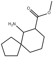 Spiro[4.5]decane-7-carboxylic acid, 6-amino-, methyl ester Struktur