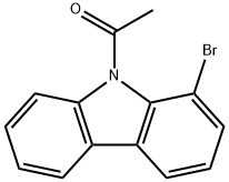 Ethanone, 1-(1-bromo-9H-carbazol-9-yl)- Struktur