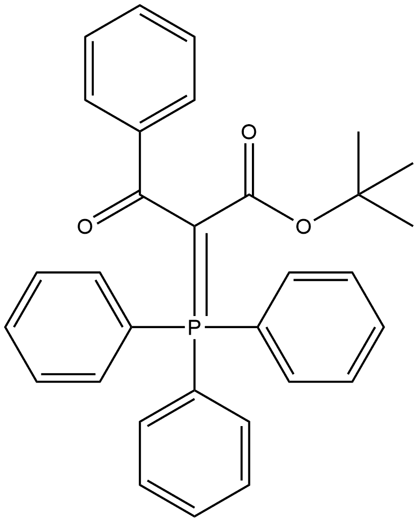 Benzenepropanoic acid, β-oxo-α-(triphenylphosphoranylidene)-, 1,1-dimethylethyl ester Struktur