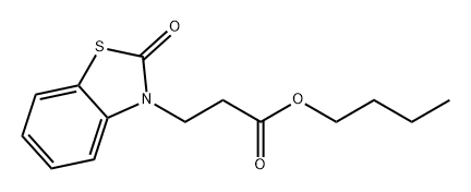 3(2H)-Benzothiazolepropanoic acid, 2-oxo-, butyl ester Struktur