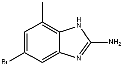 1H-Benzimidazol-2-amine, 5-bromo-7-methyl- Struktur