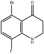 5-Bromo-8-fluoro-2,3-dihydroquinolin-4(1H)-one Struktur