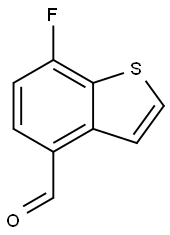 7-Fluorobenzo[b]thiophene-4-carboxaldehyde Struktur