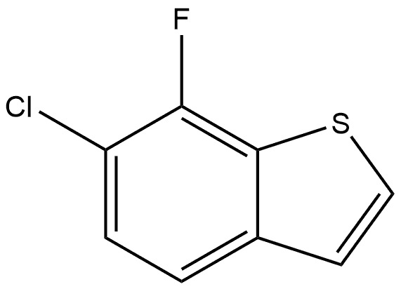 6-chloro-7-fluorobenzo[b]thiophene Struktur