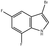 3-Bromo-5,7-difluoro-1H-indole Struktur