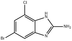 1H-Benzimidazol-2-amine, 5-bromo-7-chloro- Struktur