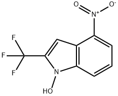 1H-Indole, 1-hydroxy-4-nitro-2-(trifluoromethyl)- Struktur