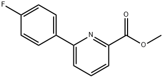 2-Pyridinecarboxylic acid, 6-(4-fluorophenyl)-, methyl ester Struktur