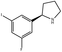 2-(3-fluoro-5-iodophenyl)pyrrolidine Struktur