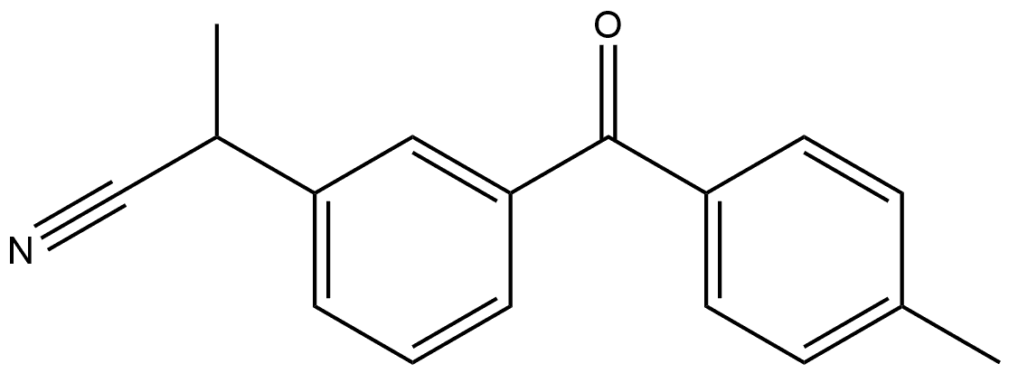 2-(3-(4-Methylbenzoyl)phenyl)propanenitrile Struktur